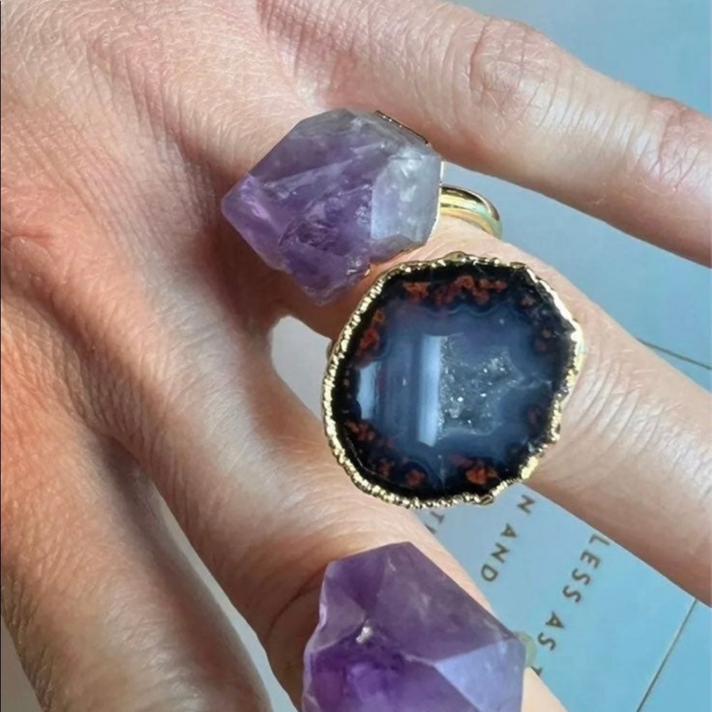 Ascension Amethyst Geode Ring - Picture 8 of 11